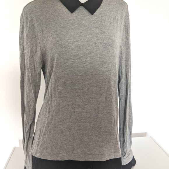 Gray And Black Working Long Top Sz M. NWOT - Picture 1 of 4
